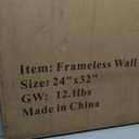 Ruomeng Wall Mirror Beveled Edge Frameless Mirror 24” x 32" Wall Mounted Mirror for Bathroom Vanity and Entryway