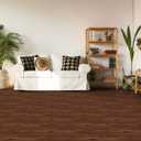 Elffloor Peel and Stick Floor Tile, Waterproof Vinyl Flooring Easy to Install, Self Adhesive Wood Grain Look Flooring 20 Pcs for Bedroom, Kitchen, Bathroom (35.4 in  5.9 in 20pcs, Red)