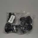 QIXIAMO A89 Luggage Wheels Suitcase Double Row Roller Hardware Repairing Kit Spinner Casters Heavy Duty Wheel 2 Pair Black, 5cm