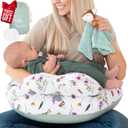 New Inflatable Breastfeeding Pillow & Travel Nursing Pillow for Baby Girl and Boy - Portable Travel Nursing Pillows for Breastfeeding