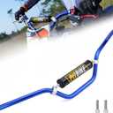 Handle Bar with Foam Pad 7/8" 22MM Handlebar Compatible with CRF YZF KXF KLX RMZ DRZ Pit Dirt Bike Motocross ATV Quad Blue
