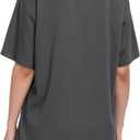 rosemia Womens Oversized Tshirt Graphic Tees Crew Neck Summer Short Sleeve Loose Fit Tops (A-Starry Night Grey, 3XL) 