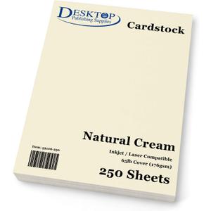 65 lb Cream Cardstock - 250 Sheets