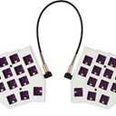 YMDK Split Keyboard Corne V4.1 46 Keys Ergonomic Hotswappable 40% Layout 3D PLA RGB QMK Vial All Key Programmable Mini Independent Gaming Keyboard Kit