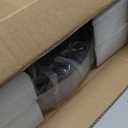 PUSU 15.8" Low Profile LED Ceiling Fans with Light, Reversible Flush Mount with Remote and 6 Winds Speeds Fan Lighting, 3 Colors Dimmable for Bedroom, Garage, Kids, Dinning Room, Kitchen (Black)