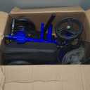 Economy Knee Scooter Steerable Knee Walker All-Terrain Foldable Knee Scooters for Foot Injuries Best Crutch Alternative with Dual Braking System Blue