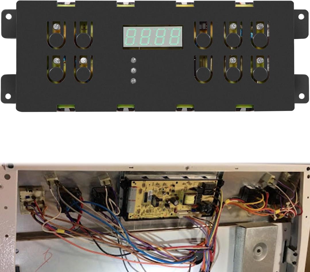 316207511 Oven Control Circuit Board Repair Kit Replacement Parts with Timer Display Fit for Frigidaire Kenmore Tappan Kelvinator Electric Range Ovens, Replace Part Number 316207531, 316557511