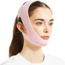 Chin Strap for Sleeping, Anti Snoring Chin Strap for CPAP Users, Jaw Strap for Sleeping Close Mouth, Adjustable & Breathable Chin Strap, Anti Snoring Devices,Snore Stopper for Men and Women, (Pink/S)