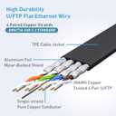 Cat 8 Ethernet Cable, 100ft Indoor & Outdoor LAN Cord, 30AWG Heavy Duty Waterproof Shielded Patch Cord, Durable Gold Plated RJ45 Connector for Router, Modem, Gaming, PC, Laptop, Xbox