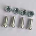 4PCS Wheel Bolt Lug Studs 101922201 416-061 & 4pcs Nuts Compatible with Club Car DS Golf Cart Gas Electric 1982-up Replace 1034779-01