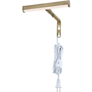 Westinghouse 7500700 7 Inch, 2 Watt Adjustable LED Picture Light, Antique Brass Finish, 3000K, White