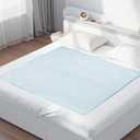 Bed Pads for Incontinence Washable, 40"x55" Large Reusable Waterproof Soft Wetting Underpad for Adults, Elderly, Seniors, Women, Kids & Pets, Machine Washable Pad for Bed, Sofa-Blue (40x55 Inch (Pack of 1))