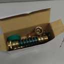 Triumpeek 3/4" Brass 2 Way Hose Splitter, Brass 2 Way Garden Hose Connector with 2 Pcs Garden Hose Coiled Spring Protectors and 6 Rubber Washers
