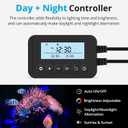 NICREW 24W Saltwater Aquarium Light, Marine LED Reef Light for Corals, Programmable Timer Controller, 24 to 30-Inch