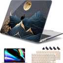 May Chen Compatible with MacBook Air 13 inch Release 2021 2020 2019 2018 (Models: M1 A2337/A2179/A1932), Plastic Hard Shell Case for MacBook Air 13 with Retina Display & Touch ID, Starry Mountain