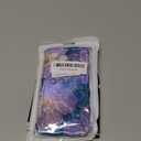 UEEBAI Case for iPhone 15 Pro Max, Colorful Retro Oil Painting Flower Case Pretty Glossy Pattern Wave Cover Cute Sparkly Floral Curly Cover Stylish Shell for Women Girl, Purple Flower