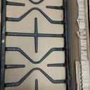 Stove Grates for GE Gas Stove Burner Grate Range Oven Rack WB31X27150 WB31X27151 Replacement Parts Cast Iron Flat Plate General Electric Cooktop 3 Pack