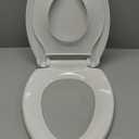 Toilet Seat, Elongated Toilet Seat with Toddler Seat Built in, Potty Training Toilet Seat Elongated Fits Both Adult and Child, with Slow Close and Magnets- Elongated (White)