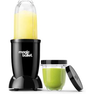 Magic Bullet Blender, Small, Black, 7 Piece Set (7 Piece, Black)