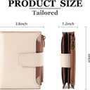 Airkit Small Wallet Women RFID Blocking Soft Leather Bifold Compact Card Holder Wallet for Women with Zipper Coin Pocket 4 ID Window