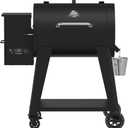 Pit Boss 850 FB2 Series Wood Pellet Grill & Smoker with Flame Broiler and LCD Digital Controller, 840-Sq. In. Cooking Space, 180°F to 500°F Temperature Range, Meat Probe, 21 lb. Pellet Hopper, Black