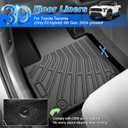 Cartist Floor Mats for Toyota Tacoma 2024-2026 (Only Fit Hybrid) Double Cab, All Weather Floor Liners for Tacoma Accessories, Heavy Duty TPE Car Mats, Car Accessories