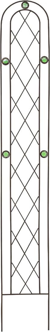 Arcadia Garden Products TR03 Arched Garden Trellis 6' x 10", Black