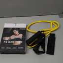 Resistance Bands with Handles, Single Resistance Bands, Exercise Bands with Handles, for Resistance Training, Physical Therapy, Home Workouts, Fitness, Pilates (yellow-10lbs)