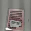 Self Adhesive Eyelashes Natural Self Adhesive Lash Clusters Pre-glued Eyelashes Clusters C Curl No Glue Lashes Wispy Cluster Lashes 10-16MM DIY Individual Lashes by zanlufly