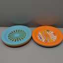 Besti Reusable Plastic Paper Plate Holders 10 Inch, 20 Piece Round Plastic Paper Plate Holder Set with Snap-In Grooves, Dishwasher Safe, 4 Assorted Colors (Multicolor)