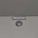 Westbrass 1/2" IPS x 4" Ceiling Mounted Shower Arm with Flange, Polished Chrome, D3604A-26