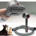 Pet Hair Grooming Brush Vacuum Attachment for Dyson V7 V8 V10 V11 V15/Big Ball/V6 DC58 DC59, Compatible with Shark NV501/HV322/HV301 Miele 1-3/8'' & Small Shop Vacs 1.25" Cat/Dog Grooming Brush