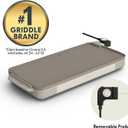 Bella 10 x 20 in Ceramic Griddle, Oatmilk