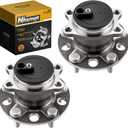 512332 FWD Rear Wheel Bearing Hub Compatible with Patriot 2007-2017, Compass 2007-2017, Avenger 2008-2014, Chrys ler 200 2011-2014, Caliber 2007-2012, Sebring 2007-2010 5 Lug w/ABS 2pcs