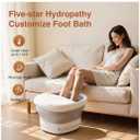 Pedicure Foot Spa with Bubble and Heat,Collapsible Foot Soaking Tub with Remote Control,Pedicure Tools for Feet,Foot Bath Soak Tub Gift for Women/Men,Mom/Dad