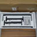 MyGift Premium Solid Acacia Wood Paper Towel Holder with Top Display Shelf and Matte Black Metal Frame, Freestanding Kitchen Countertop Disposable Roll Dispenser Storage Rack