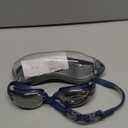 Aegend Swim Goggles, Swimming Goggles No Leaking Full Protection Adult Men Women Youth (Bright Sliver With Blue Strap)