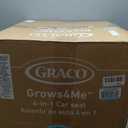 Graco Grows4Me 4-in-1 Convertible Car Seat, 10 Years of Use - Infant Car Seat to Toddler, 4 Stages of Use - Rear Facing, Forward Facing, High Back Booster, Backless Booster Seat, West Point Design, Manufacturing Date 05/07/2026