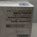 Genuine Joe Standard Bath Tissue, 3" x 4", 2-Ply, 400 Sheets/Roll, 96 Count