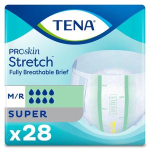 Tena ProSkin Stretch Super Incontinence Brief, Medium - 28 Per Pack Box Of 2