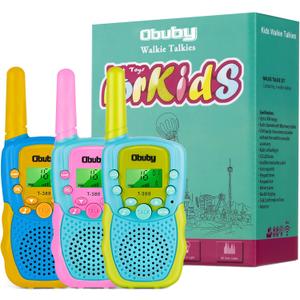 Walkie Talkies for Kids - 22 Channels 2 Way Radio with Backlit LCD Flashlight, 3 KM Range - Gift Toys for Age 3 and Up, Boys and Girls - Hiking, Camping