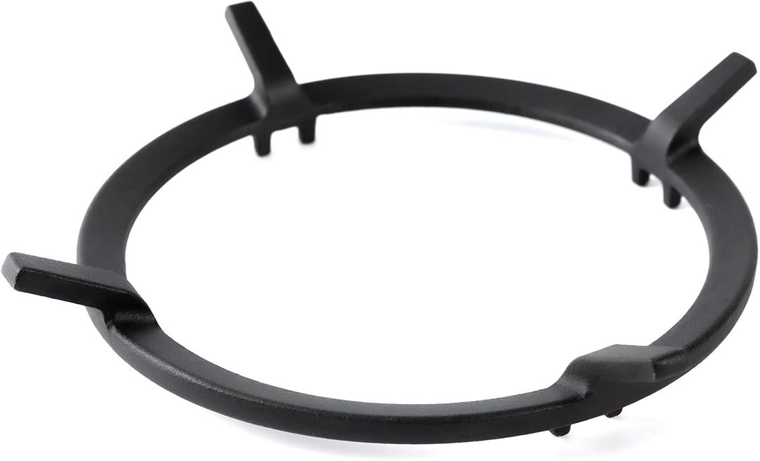 Wok Ring, Wok Support Ring Gas Stove Parts Compatible with GE Stove Cast Iron Burner Grate Stand W10216179 Whirlpool Kitchenaid Samsung Bosch Jenn Air Kitchen 7 Inch Stove Accessories