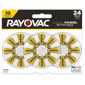 RAYOVAC 10CR-24 HEARING AID BATTERY 24PK