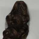 Claw Clip Ponytail Extension 18" Clip in Wavy Ponytail Hair Extensions Long Pony Tails for Women Extensions Ash Blonde Mix Ginger Brown Wave Hairpiece
