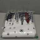 Artoid Mode Watercolor Buffalo Plaid Xmas Tree Merry Christmas Area Rug, Winter Home Decor Low-Profile Washable Area Rugs for Entryway Bedroom Bathroom Laundry Room Office Indoor 3x5 Feet (Black/White)