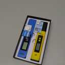 VIVOSUN Digital pH and TDS Meter Kits, 0.01pH High Accuracy Pen Type pH Meter  2% Readout Accuracy 3-in-1 TDS EC Temperature Meter for Hydroponics, Pool and Aquarium, Yellow Blue, UL Certified