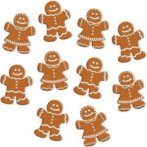 Decorative Mini Gingerbread Cutouts Pack of 6