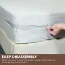 Bed Sheet Holders for Corners Keep Sheets Firm & Tight, Secure Fitted Sheet Holders for Corners, Sheet Fasteners with Lock Straps, Durable Bedding Clips (4Pack, Grey)