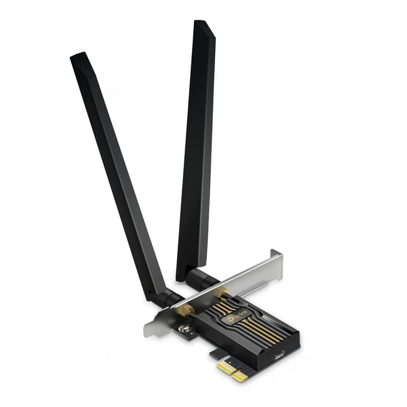 TPLink WiFi 7 BE9300 PCIe WiFi Card (Archer TBE553E) | TriBand Network Card for Desktop PC | Bluetooth 5.4 | Magnetic Antenna Base | LowProfile Bracket | Windows 10/11, Not Compatible with AMD