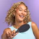 Wet Brush Curl Shaper Detangler Brush, Black, Curl Defining for Curly and Coily Hair Types, IntelliFlex Bristles Detangle for Frizz-Free Shaping, Made for Women, Men & Kids